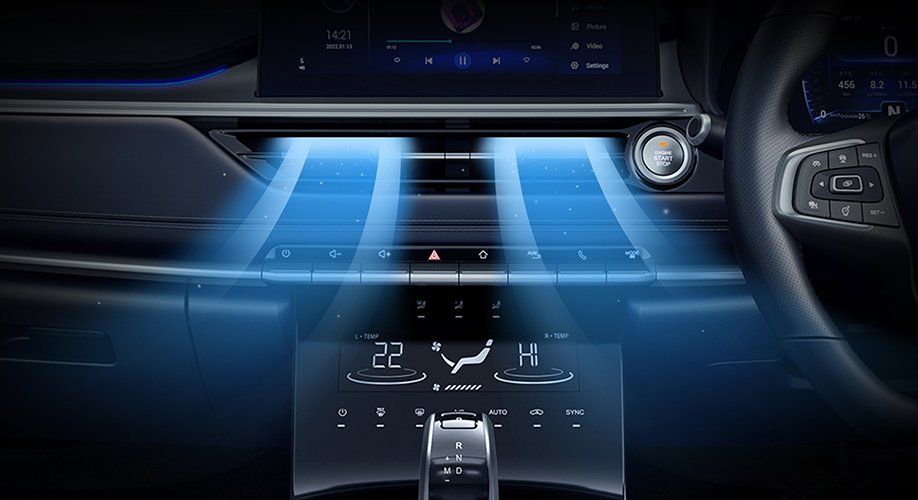 8 Inch Digital Panel with Dual Zone Air Conditioner